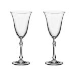 Taça de Cristal Bohemia Para Vinho 350 ml Parus 2 Peças