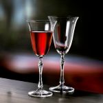 Taça de Cristal Bohemia Para Vinho 350 ml Parus 2 Peças
