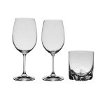 Jogo De Cristal Bohemia Copos de Whisky e Taças de Vinho 18 Peças