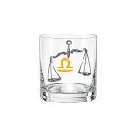 Copo Baixo De Cristal Bohemia 280 ml Zodiac Libra 1 Peça