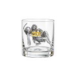 Copo Baixo De Cristal Bohemia 280 ml Zodiac Aquário 1 Peça
