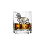 Copo Baixo De Cristal Bohemia 280 ml Zodiac Áries 1 Peça