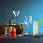 Jogo com 6 Taças De Vidro Para Martini 245 ml America 20's Bormioli Rocco
