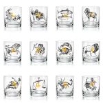 Copo Baixo De Cristal Bohemia 280 ml Zodiac 12 Peças