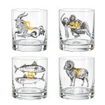 Copo Baixo De Cristal Bohemia 280 ml Zodiac 12 Peças