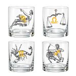 Copo Baixo De Cristal Bohemia 280 ml Zodiac 12 Peças