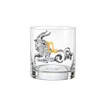 Copo Baixo De Cristal Bohemia 280 ml Zodiac Capricórnio 1 Peça