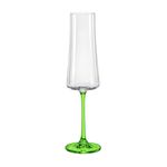 Taça De Cristal Bohemia Para Champanhe 210 ml Verde Xtra 1 Peça