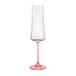 Taça De Cristal Bohemia Para Champanhe 210 ml Vermelha Xtra 1 Peça