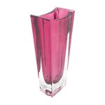 Vaso Decorativo de Cristal Ecológico Vermelho Linha Okinawa Bohemia