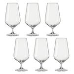 Taça de Cristal Bohemia Para Cerveja 380 ml Sandra 6 Peças