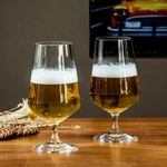 Taça de Cristal Bohemia Para Cerveja 380 ml Sandra 2 Peças