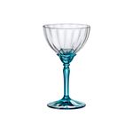 Taça Coupe de Vidro Bormioli Rocco Para Coquetel 240 ml Florian Blue 1 Peça