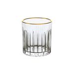 Copo Baixo de Cristal L'Hermitage Para Whisky 310 ml Soho Borda Dourada 1 Peça