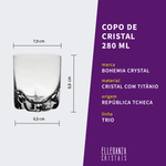 Jogo de Copos e Taças de Cristal Bohemia 24 Peças