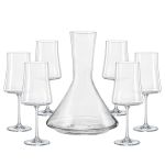 Kit Decanter e Taças de Cristal Bohemia Xtra 7 Peças