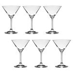 Taça De Cristal Haus Concept Para Martini 210 ml Sense 6 Peças