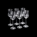 Jogo 6 Taças de Cristal Para Grappa 85 ml Colibri/Gastro Bohemia