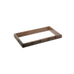 Bandeja de Madeira com Espelho Bambu 46x26 cm 1 Peça