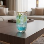 Copo de Cristal L'Hermitage Borda Dourada 400 ml Refinatto 1 Peça