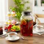 Jarra de Vidro Borossilicato Fracalanza Com Tampa 1800 ml Twinkle 1 Peça