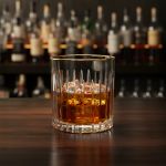 Copo Baixo de Cristal L'Hermitage Para Whisky 310 ml Soho Borda Dourada 1 Peça