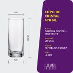 Copo de Cristal Bohemia Para Água e Suco 470 ml Larus 1 Peça