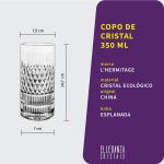 Copo de Cristal para Água 350 ml Linha Esplanada L'Hermitage