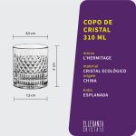 Copo de Cristal para Whisky 310 ml Linha Esplanada L'Hermitage