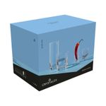 Jogo com 6 Copos de Cristal Para Água ou Suco 300 ml Barline Bohemia