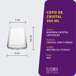 Copo Baixo de Cristal Bohemia 300 ml Ray 1 Peça