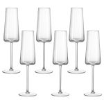 Taça de Cristal Bohemia Para Champanhe 180 ml Ray 6 Peças