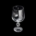 Jogo 6 Taças De Cristal Para Vinho Branco 190 ml Claudia Bohemia
