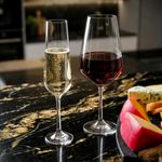 Taças De Cristal Bohemia Para Champanhe e Vinho Sandra 12 Peças
