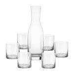 Jogo com Decanter e Copos de Cristal Bohemia