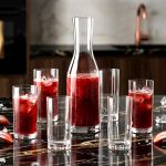 Jogo com Decanter e Copos de Cristal Bohemia