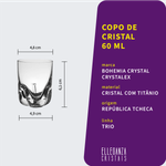 Copo de Cristal Para Shot ou Tequila 60 ml Trio Bohemia