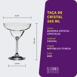 Taça De Cristal Para Margarita 260 ml Linha Bar Bohemia