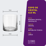 Copo de Cristal Para Whisky 410 ml Larus Bohemia