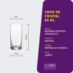 Copo De Cristal Bohemia Para Shot 60 ml Larus 1 Peça