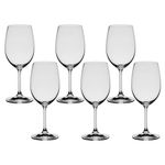 Taça De Cristal Bohemia Para Vinho 350 ml Lara 6 Peças