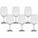 Taça De Cristal Bohemia Para Vinho 540 ml Lara 6 Peças