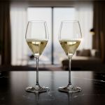 Taça de Cristal Riedel Para Champanhe 330 ml Heart To Heart 2 Peças