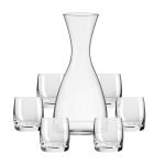 Jogo de Decanter 1200 ml e Copos Baixos de Cristal Bohemia