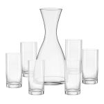 Jogo de Decanter e Copos de Cristal Bohemia
