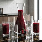 Jogo de Decanter e Copos de Cristal Bohemia