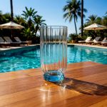 Jogo com 6 Copos De Vidro 430 ml Florian Blue Bormioli Rocco