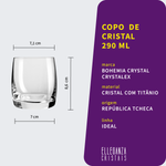 Copo De Cristal Para Whisky com 290 ml Linha Ideal Bohemia
