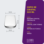 Copo de Cristal Para Whisky 320 ml Ardea Bohemia