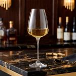 Jogo com 2 Taças de Cristal Para Vinho 440 ml Anser Bohemia